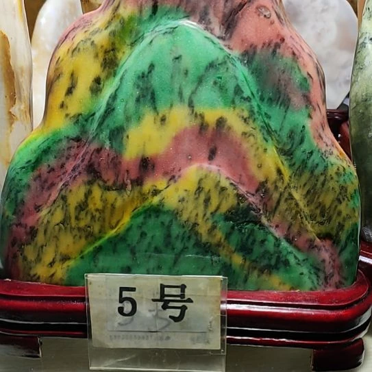 遇***缘台湾花莲县七彩石，家居饰品