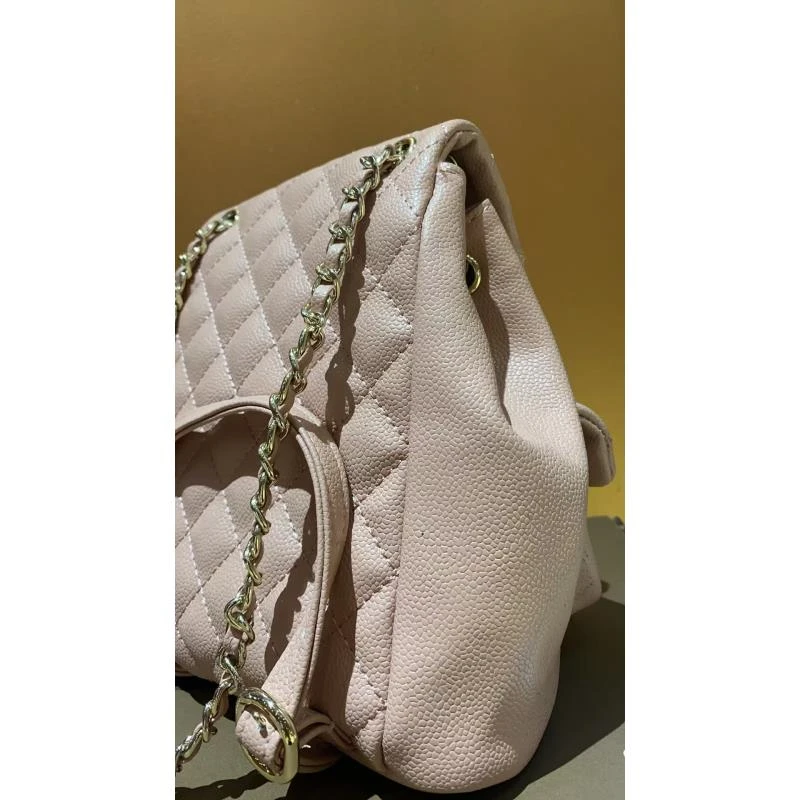 HIRMRIS手工真皮包20-550963-粉  低小青双肩包香