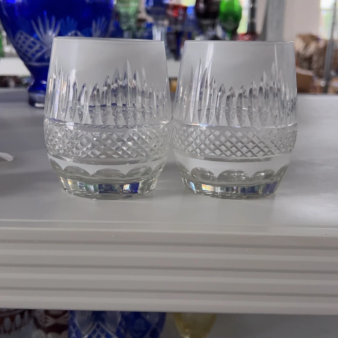 糖***士手柄款水晶玻璃如图二个