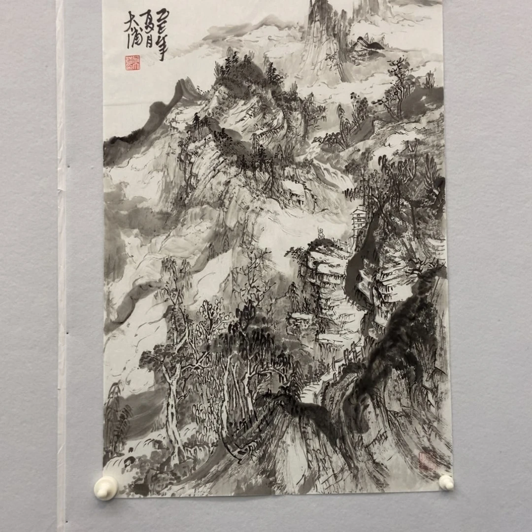 江***风国画墨鱼精品墨鱼精品