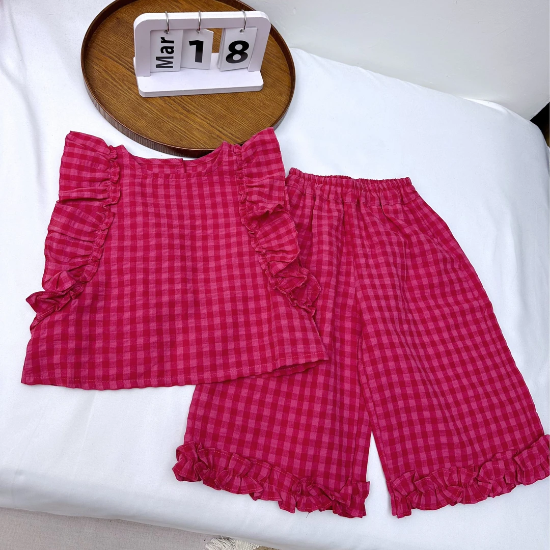 红格子上衣➕红格子裤子