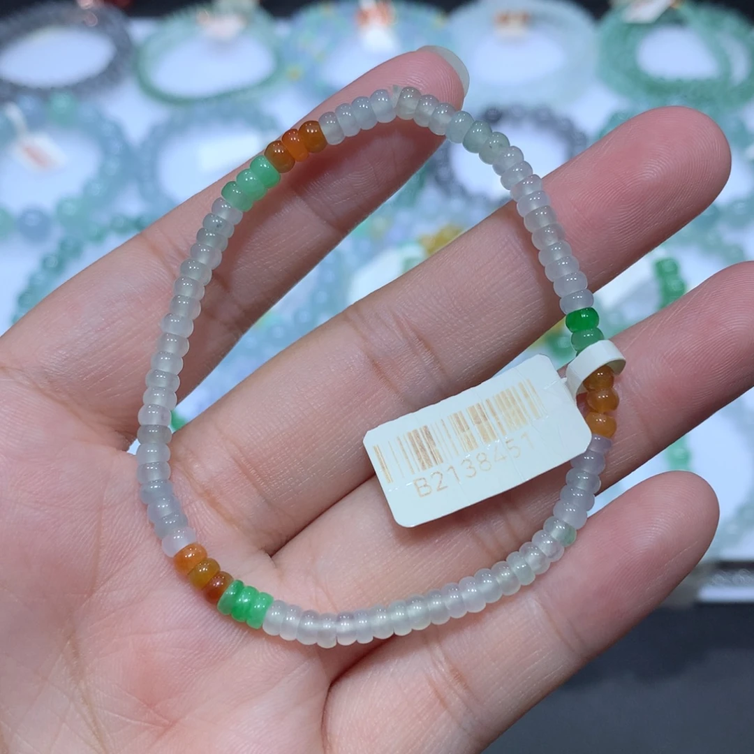 未镶嵌手串翡翠天然