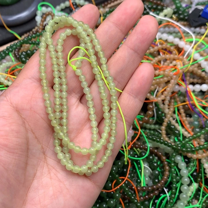 和田玉未镶嵌手链63