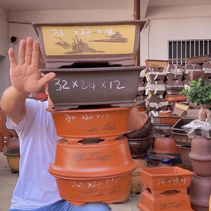 紫砂花盆紫砂花盆