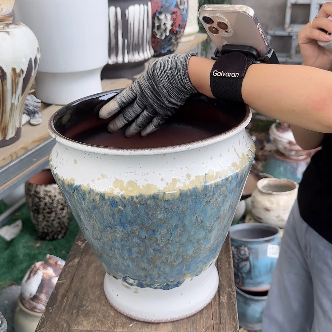 紫砂花盆王嫂花盆直播0619-223高29口27