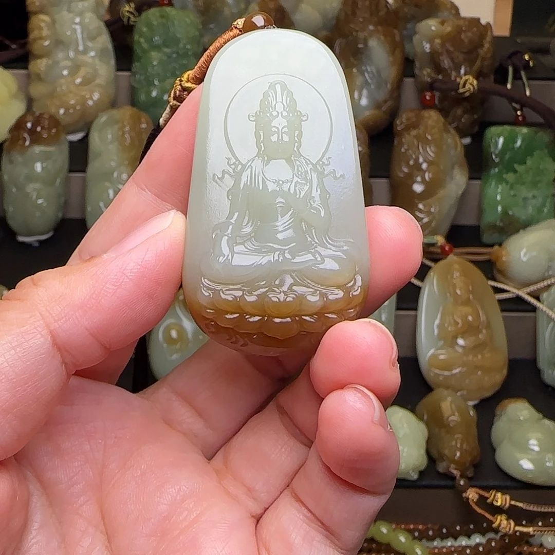 念***叨和田玉未镶嵌颈饰