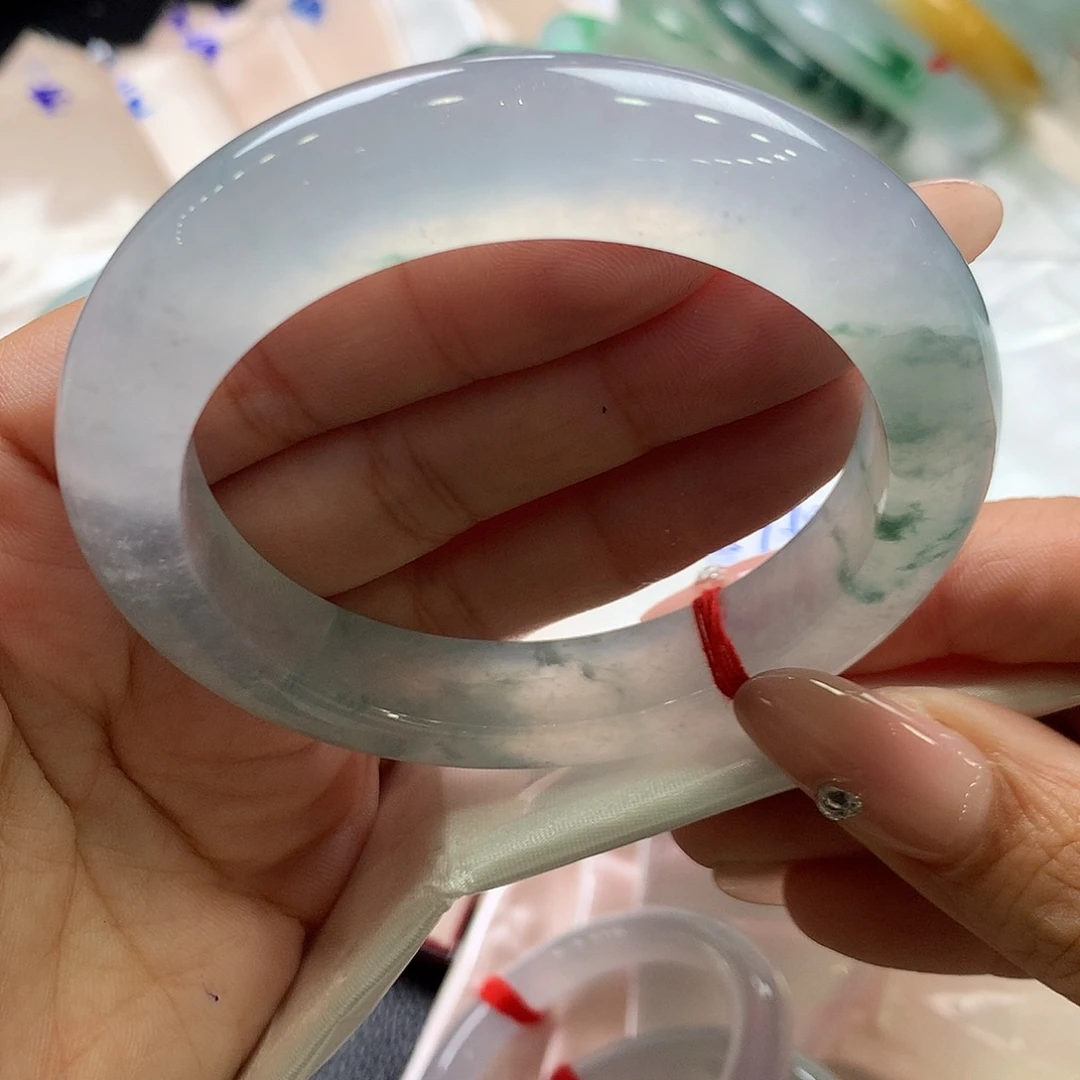 翡翠未镶嵌手镯57.6正