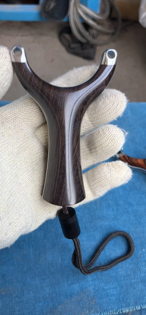 飞虎单卡钛合金贴片，弓门80，弓长118，紫光檀木料，用6毫米卡珠