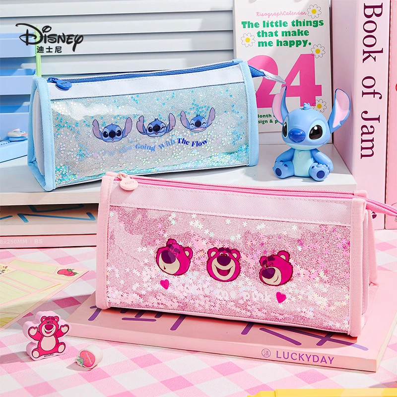 迪士尼笔袋女小学生2025新款大容量文具盒女孩笔袋ins高颜值学生