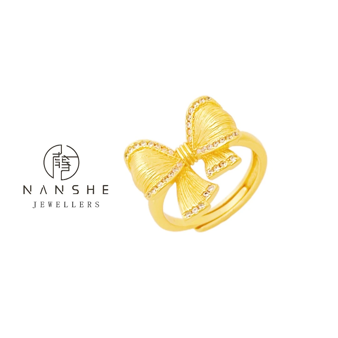 NANSHE/南奢 蝴蝶结戒指经典百搭 L993