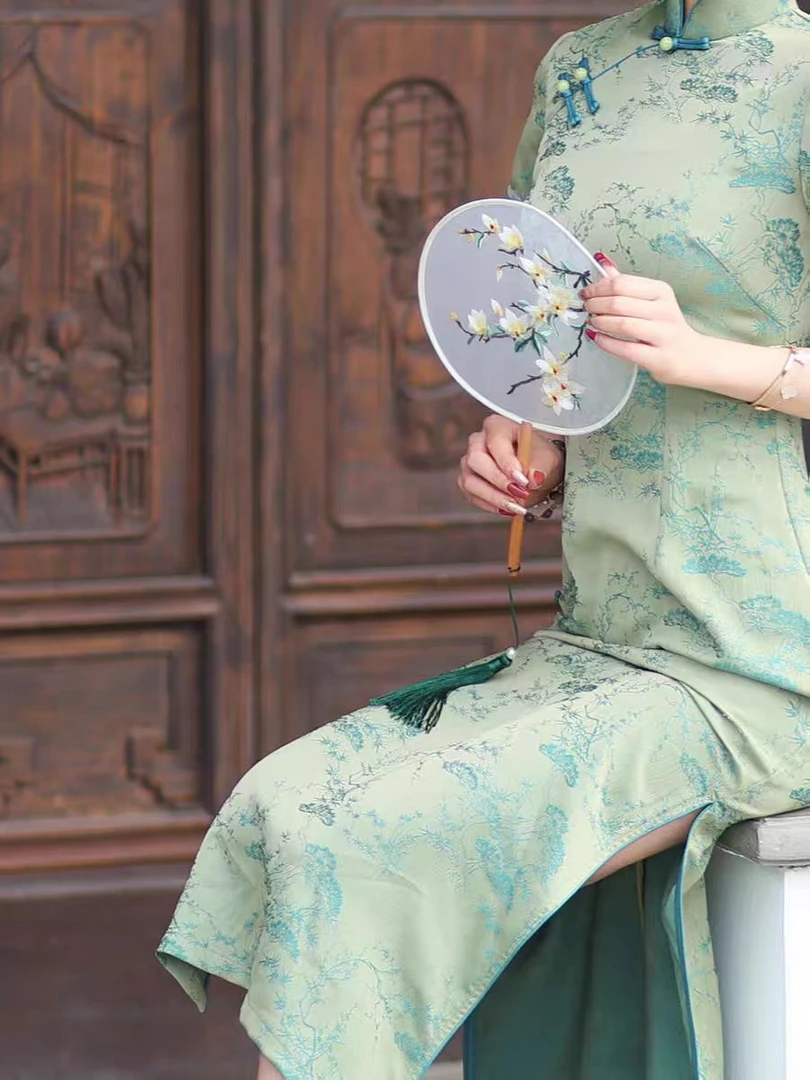 0958 【松之韵】 侧八扣 显瘦 旗袍