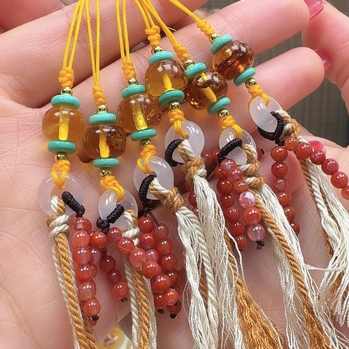 琥珀未镶嵌珠宝奇石配饰随机发一个