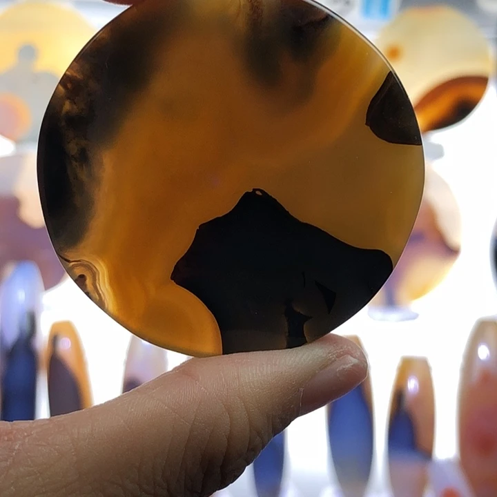 查罗石未镶嵌珠宝半成品24霞