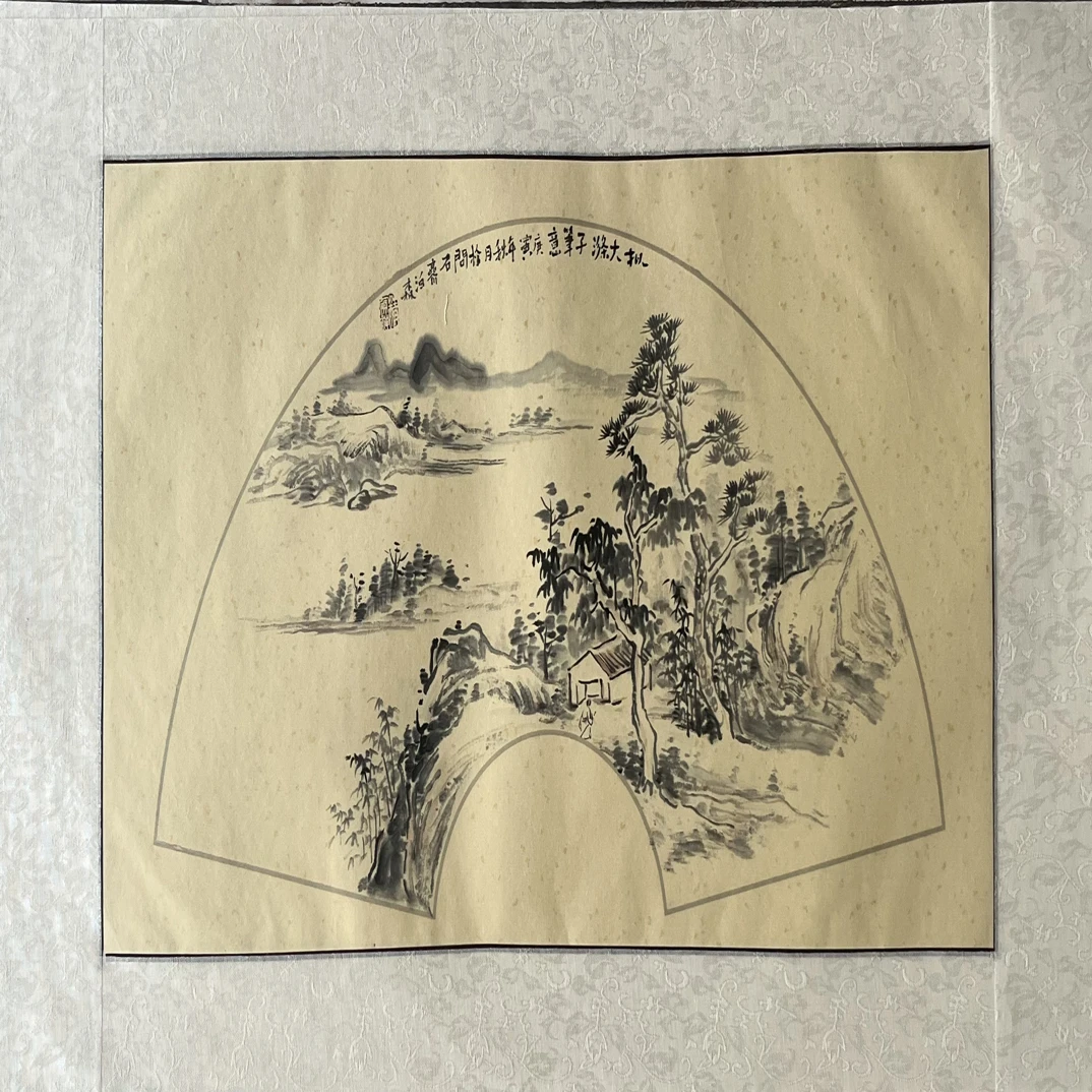 45 X 90仿古山水画适合书房客厅。