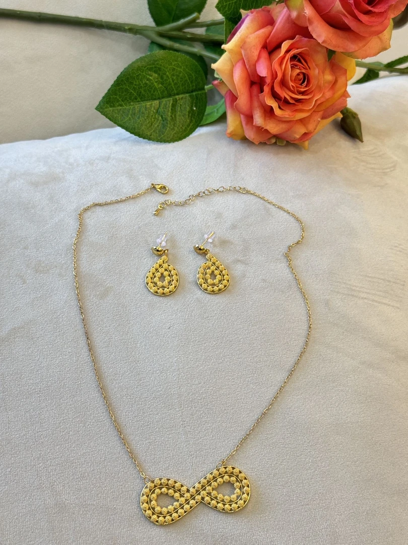 铜合金项链 铜合金珠宝坠链城市游牧风