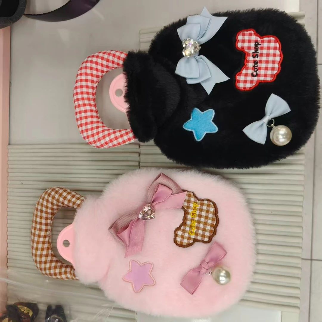 毛绒绒手提热水袋注热水款