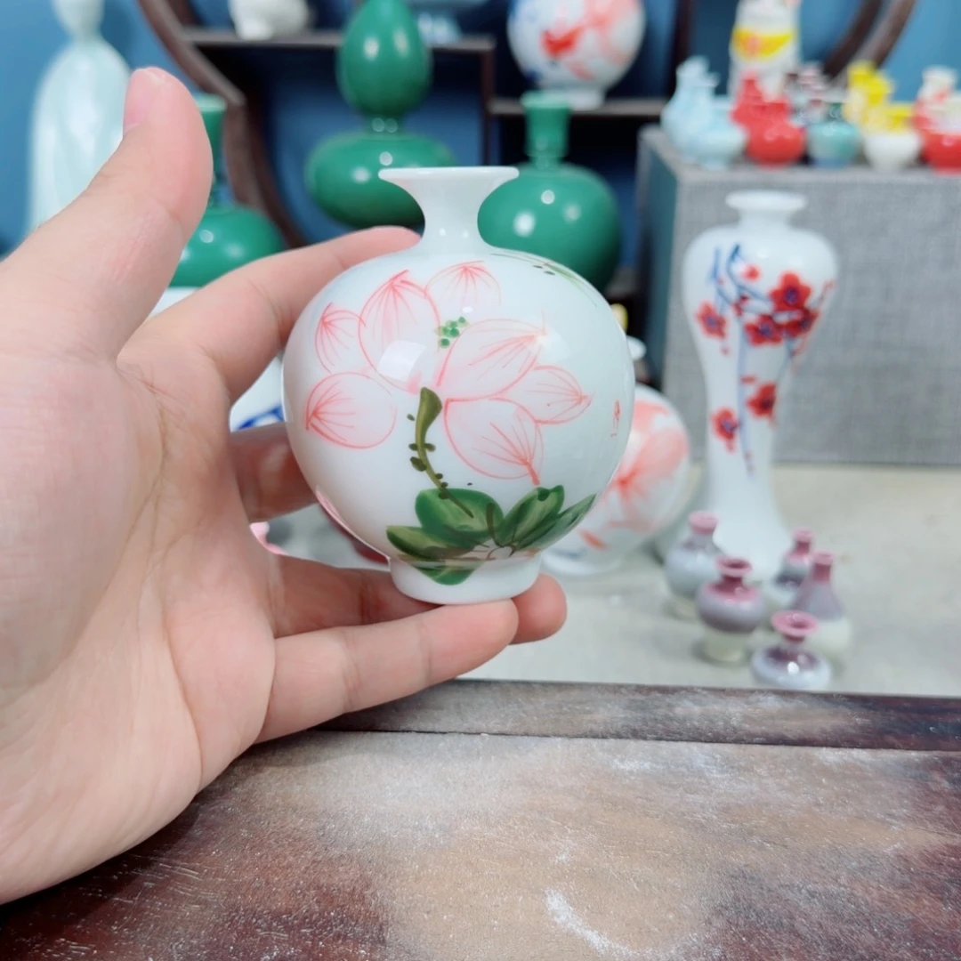 陶瓷手工小花器摆件