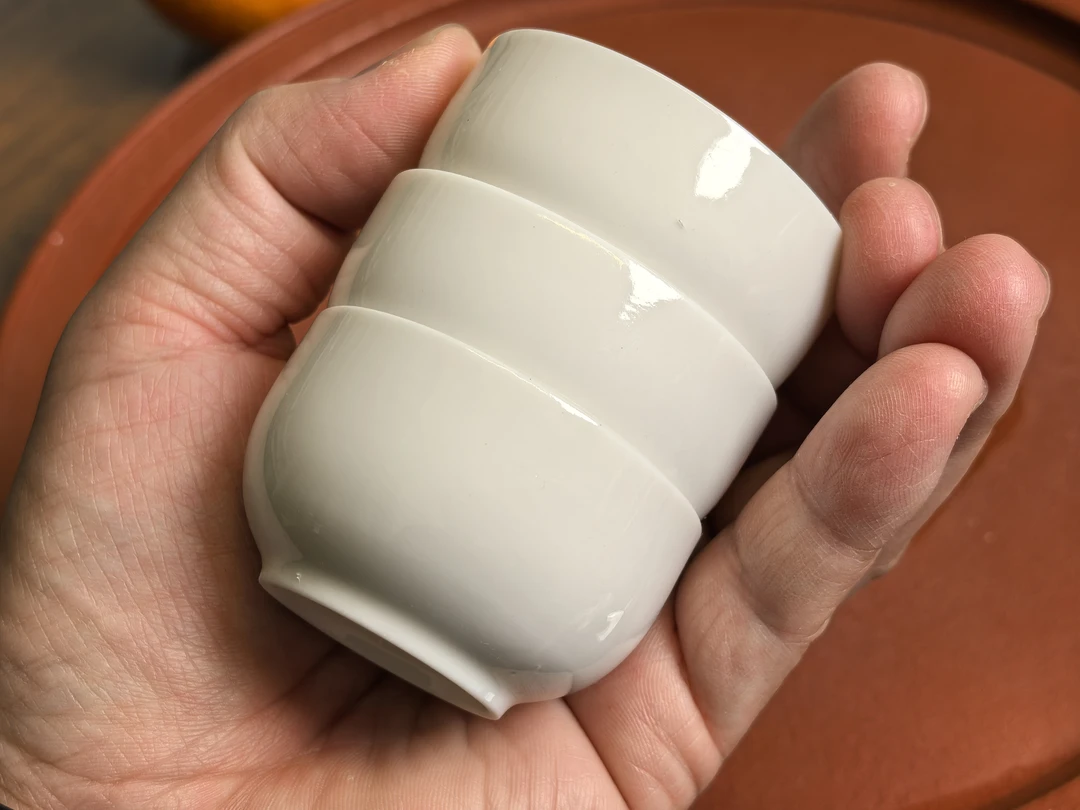 老龙窑德化窑中国白牛目杯春宜用温润如玉主人杯纯手工原矿玛瑙白