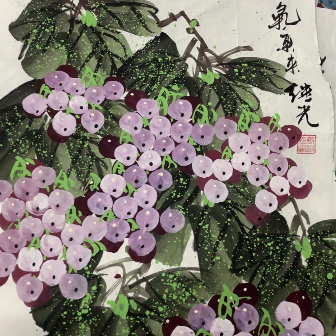 国画戴继光老师绘画