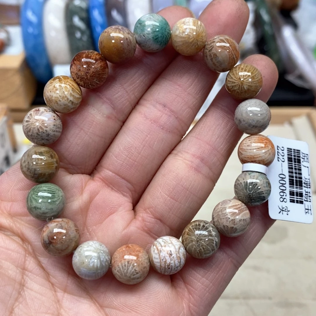 硅化珊瑚（珊瑚玉）手链未镶嵌270