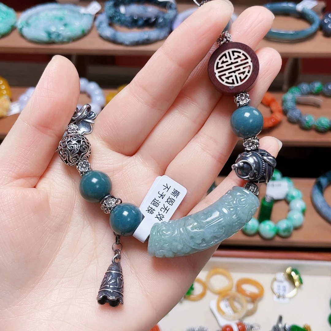 翡翠未镶嵌手链饰品