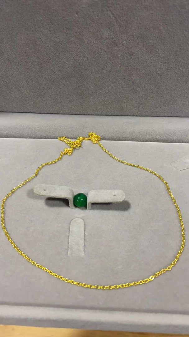 A690阿文专属金色精工O字项链  玛瑙珠 渡金 饰品多样性发货