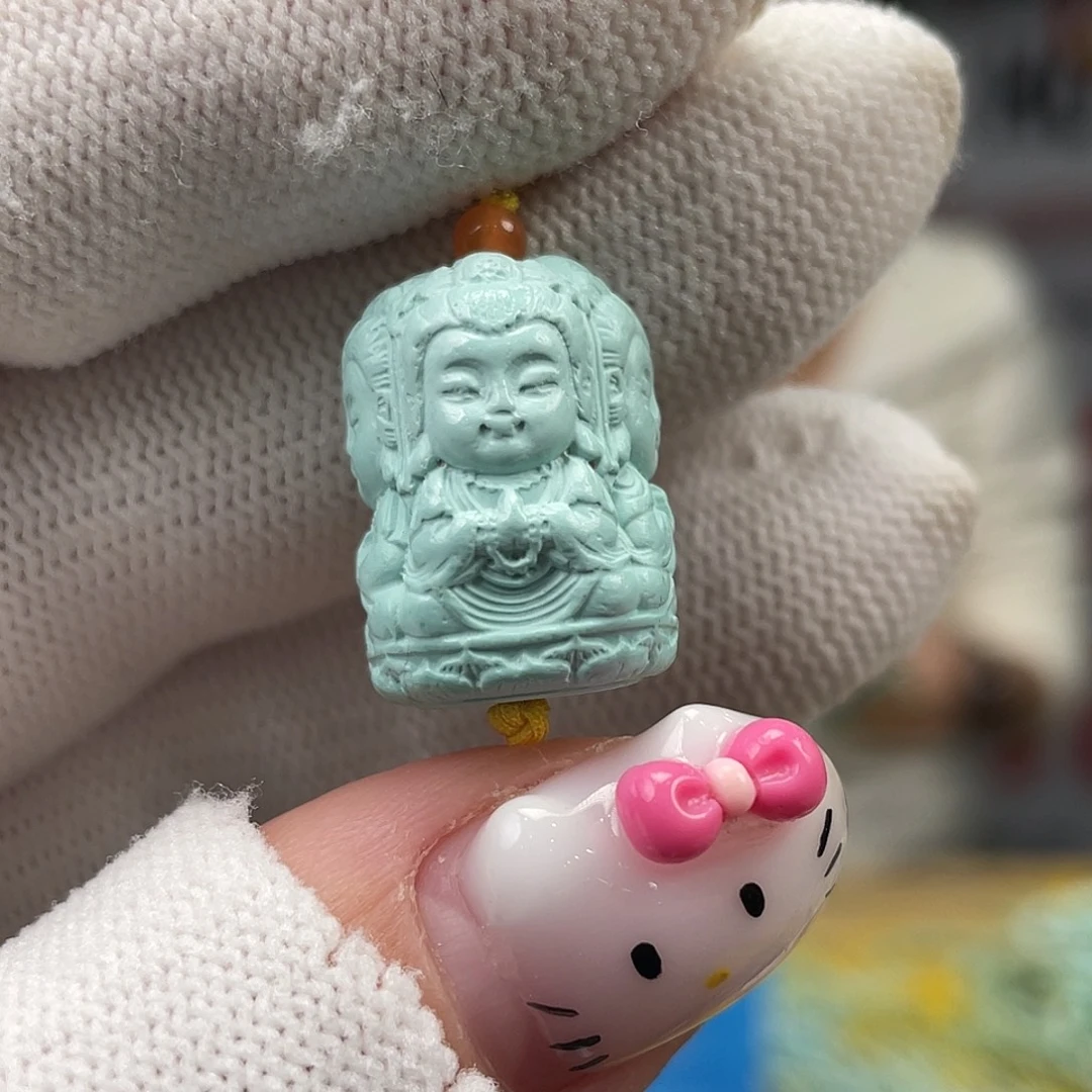 绿松石未镶嵌挂件