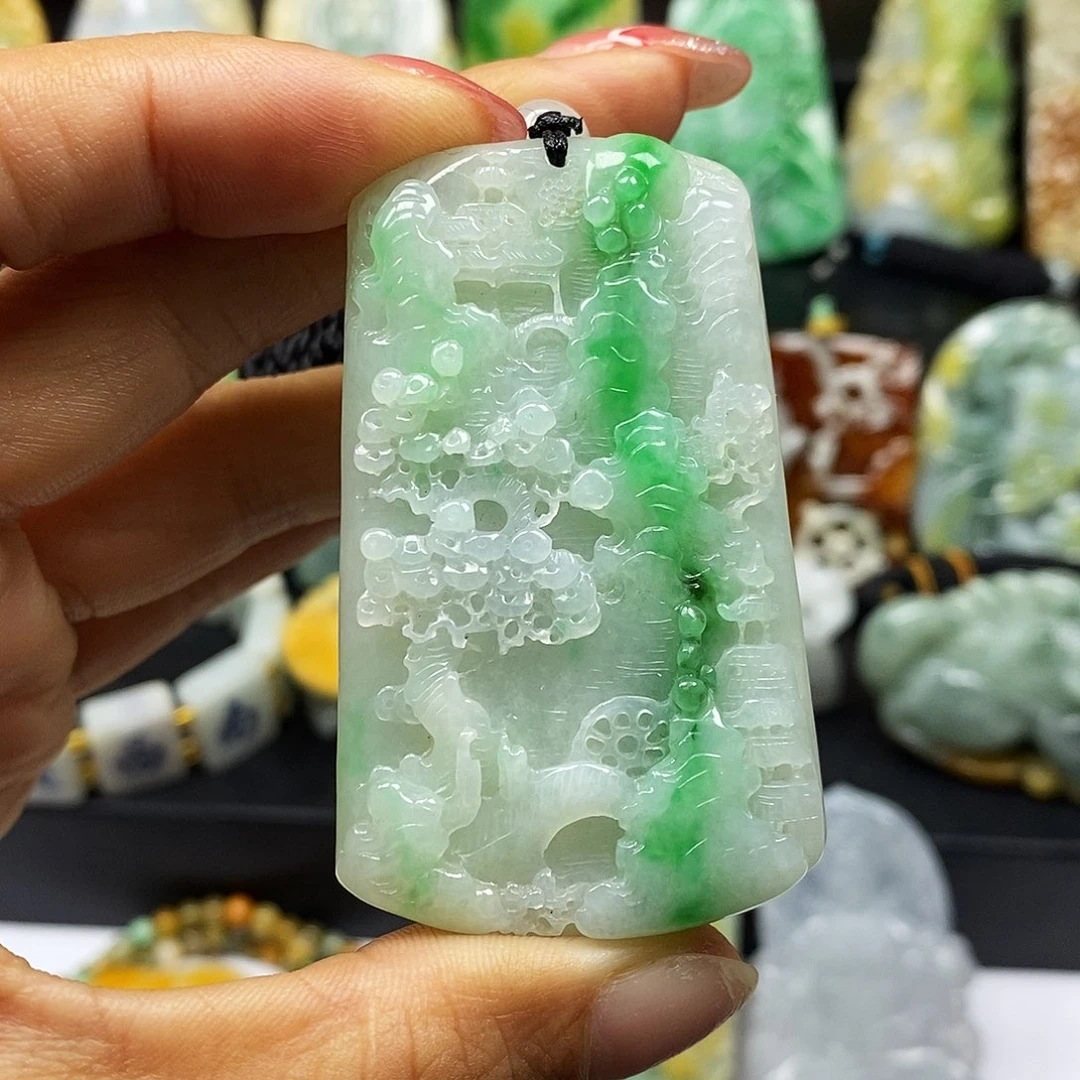 定制翡翠未镶嵌翡翠Ａ货一物一证