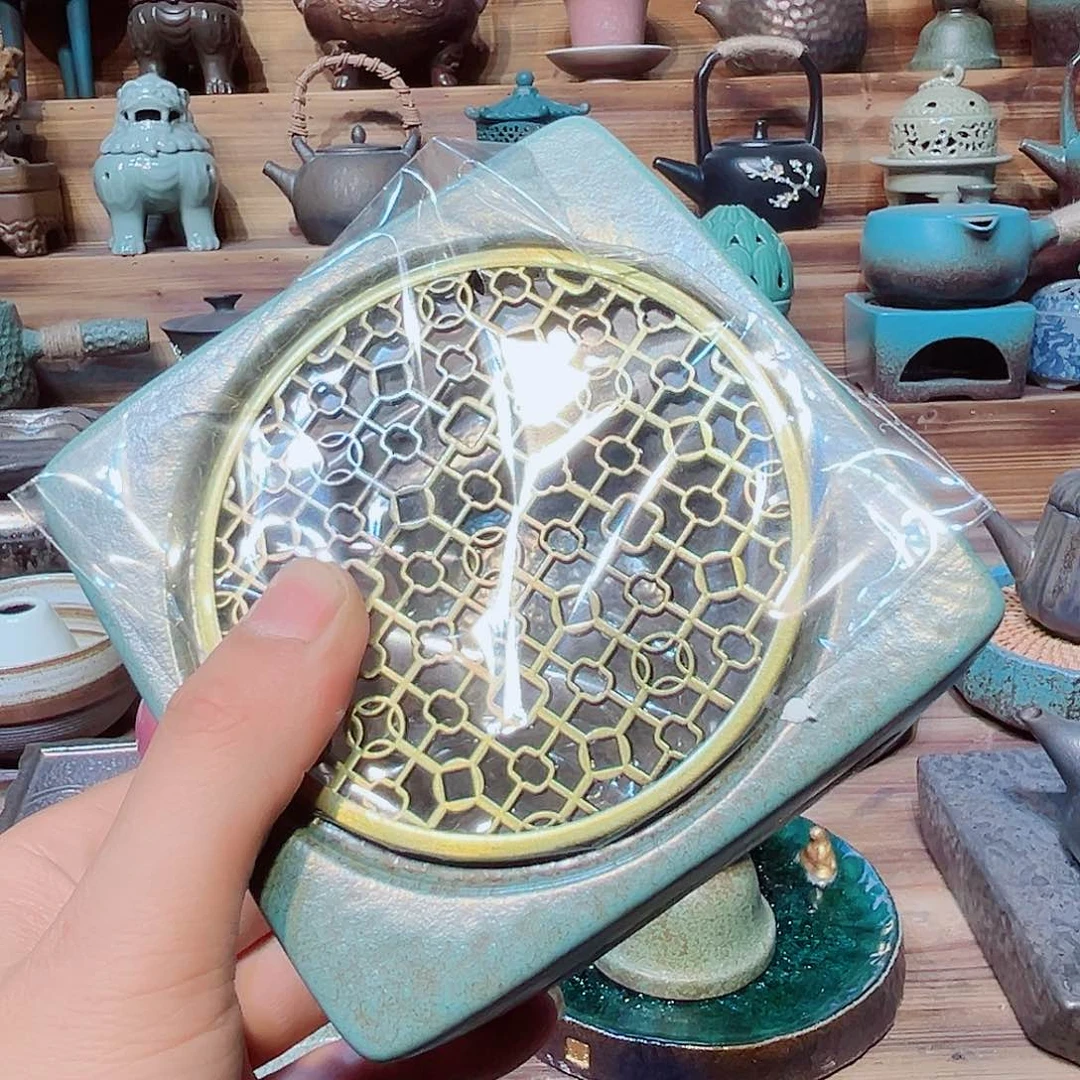 陶瓷香炉茶具摆件