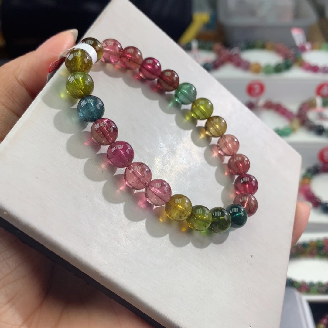 手链未镶嵌碧玺      8mm。