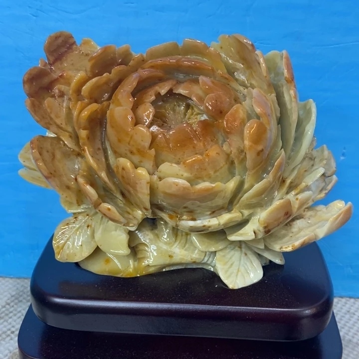 石材花开富贵，幸福美满