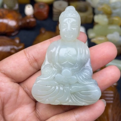 未镶嵌蛇纹石玉颈饰102