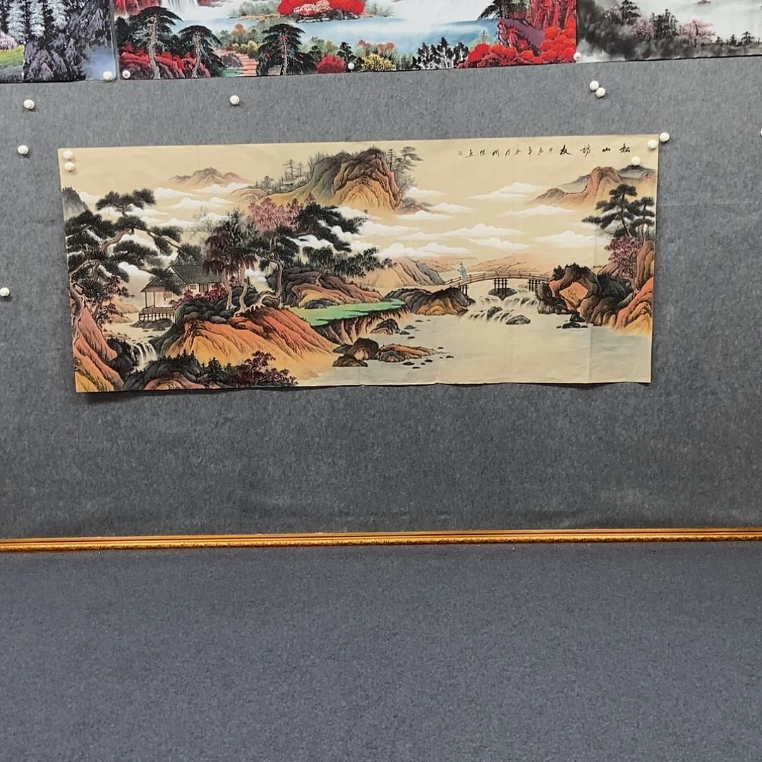 国画小八尺山水一幅