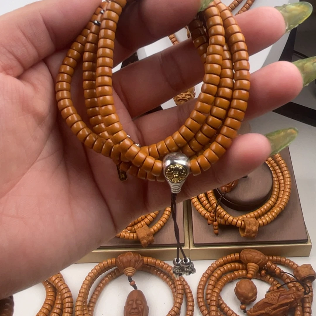 东***)橄榄核手串/手链橄榄核核尖210颗158