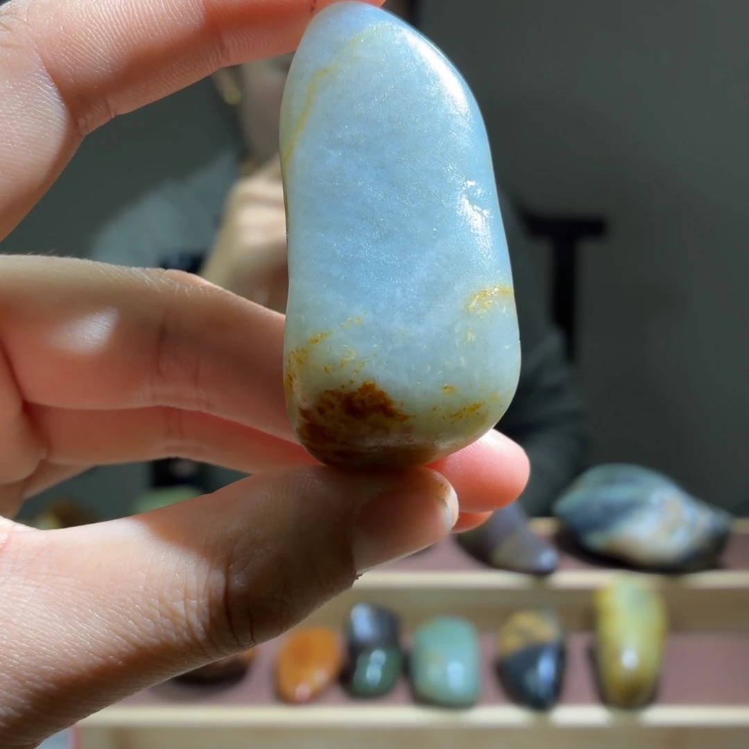 和田玉未镶嵌挂件65g