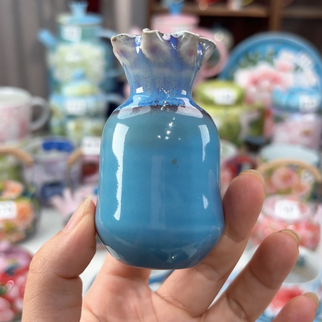 景德镇手绘高温釉下彩陶瓷茶具