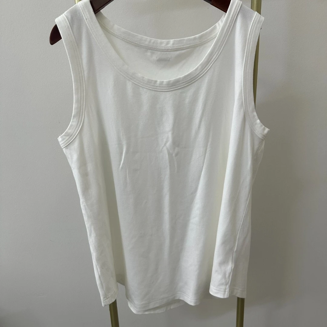 定制不支持7天无理由微瑕疵接受再拍白色背心打底36063