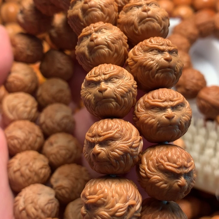 【闪购商品】猴头核桃手串挽***口悟空