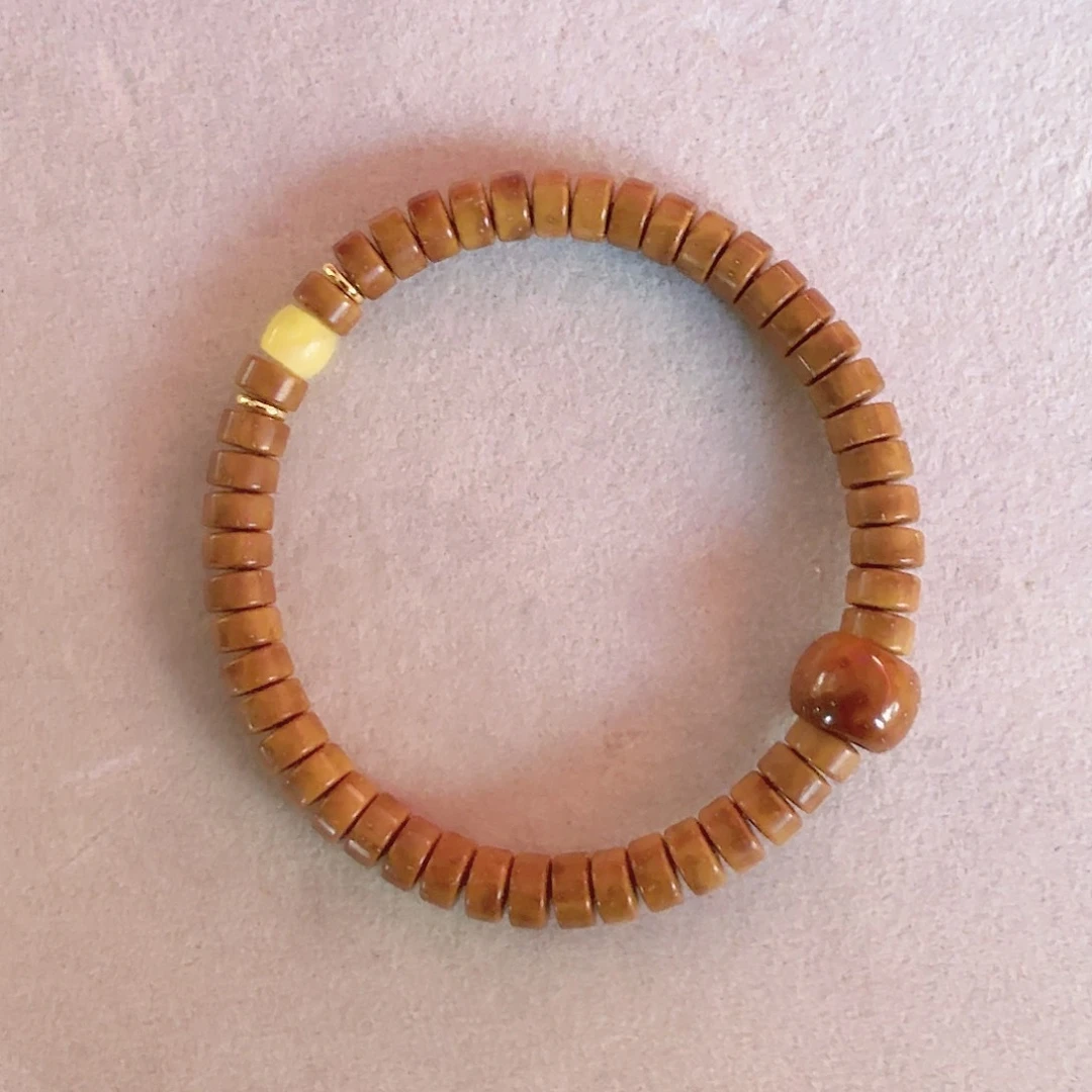 紫金鼠手串实心鼠片74