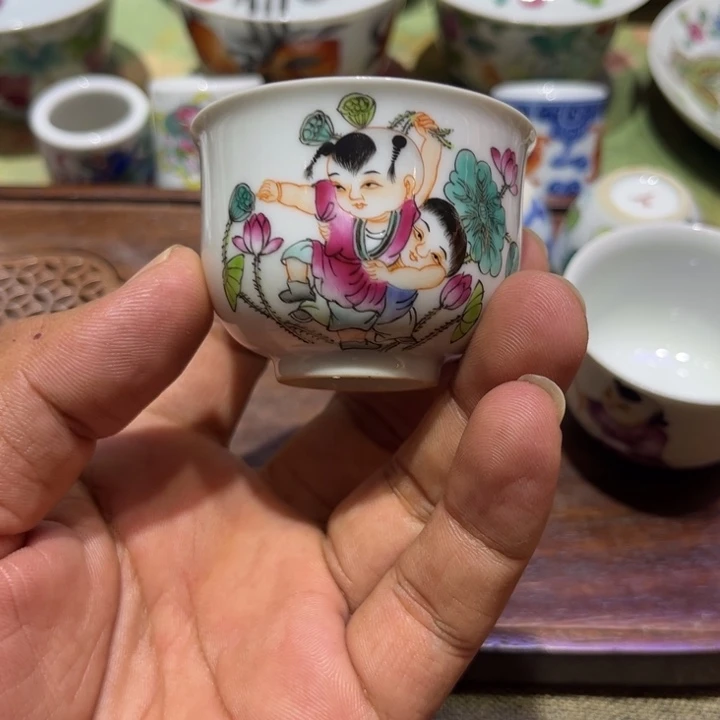 纯手绘精品盖碗杯