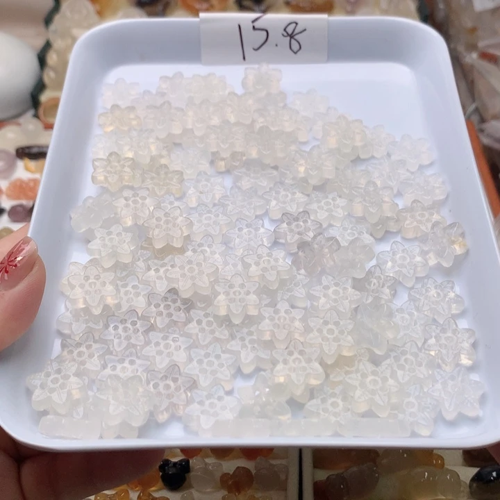 玛瑙/玉髓未镶嵌玛瑙福利雪花/只