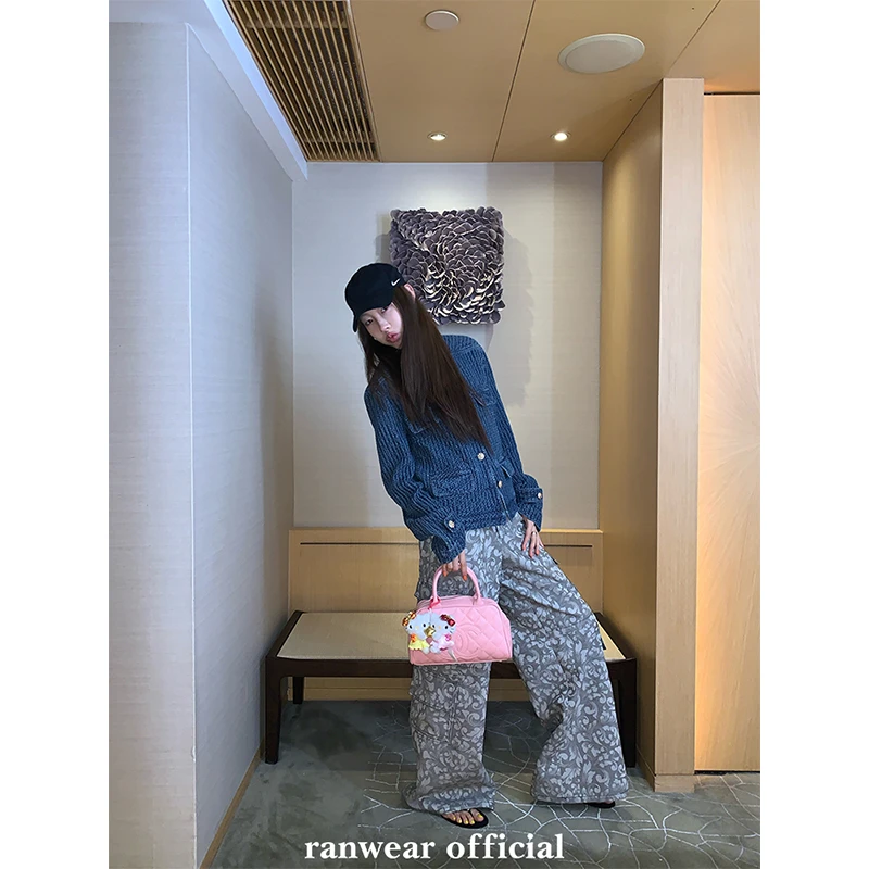 【阿男专属】Ranwear 人气王！老钱调 b*v肌理感牛仔小香立领夹克