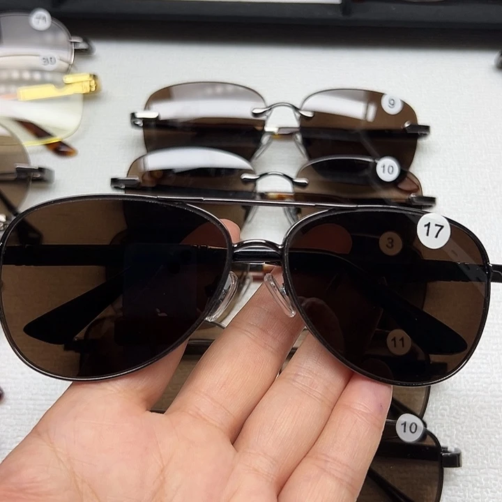 全框蛤蟆镜深茶编号17