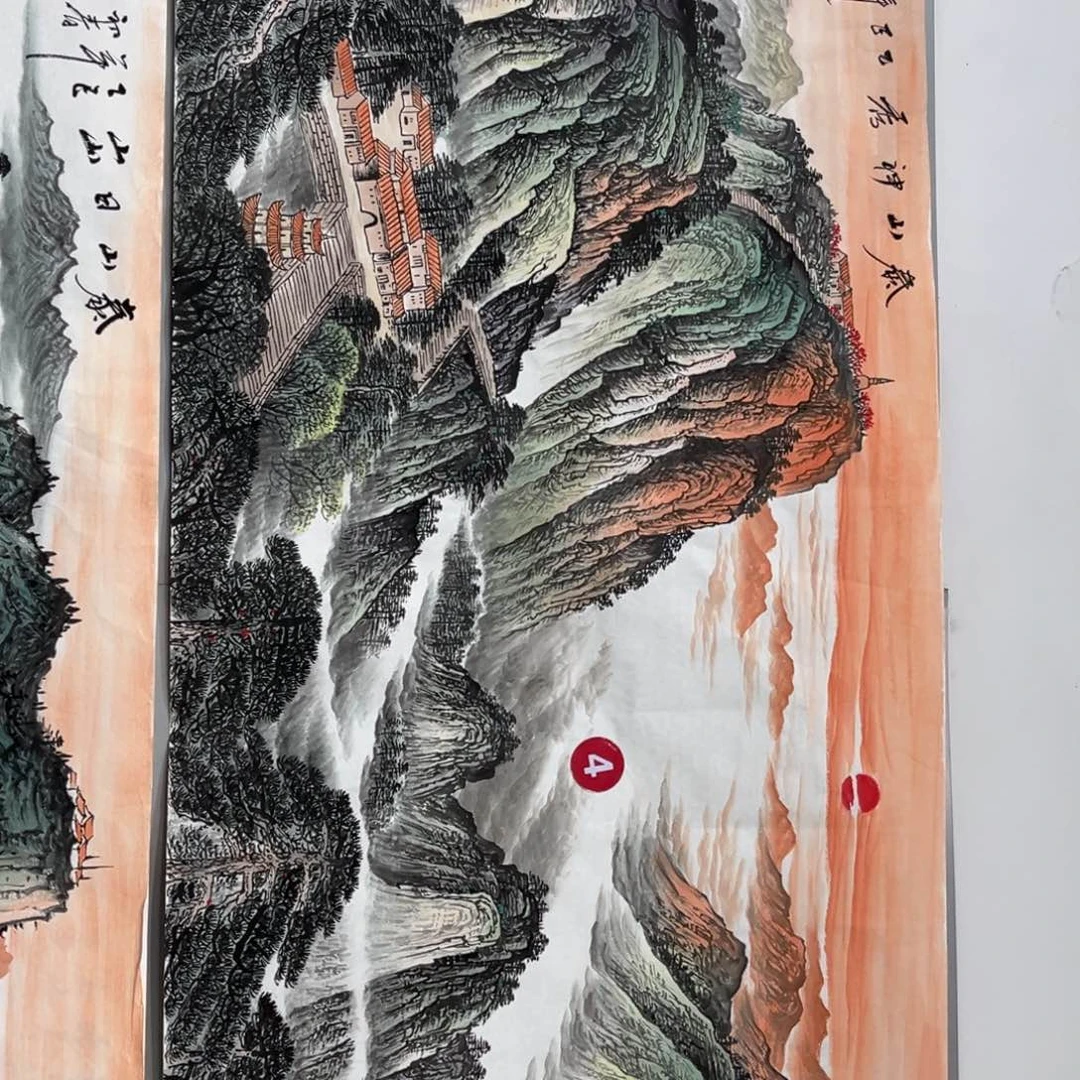国画•***•宣纸手绘，手工作品