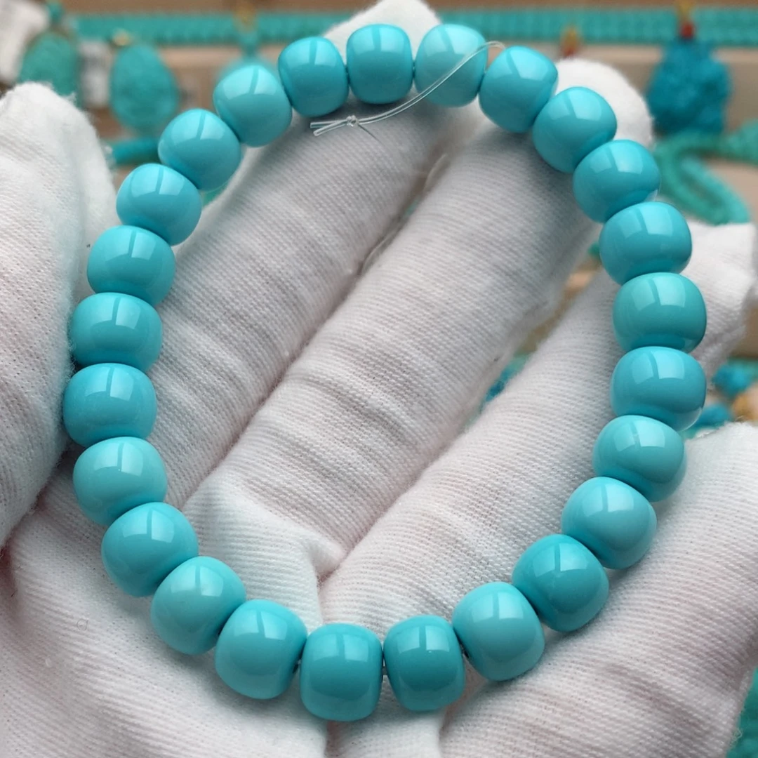 绿松石未镶嵌珠宝奇石8.5-9mm