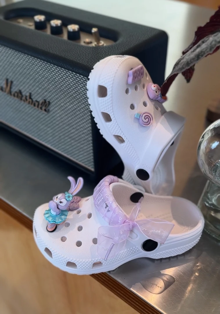 立体星戴露-亲子洞洞鞋时尚卡通儿童凉鞋夏季包头溯溪沙滩鞋防滑