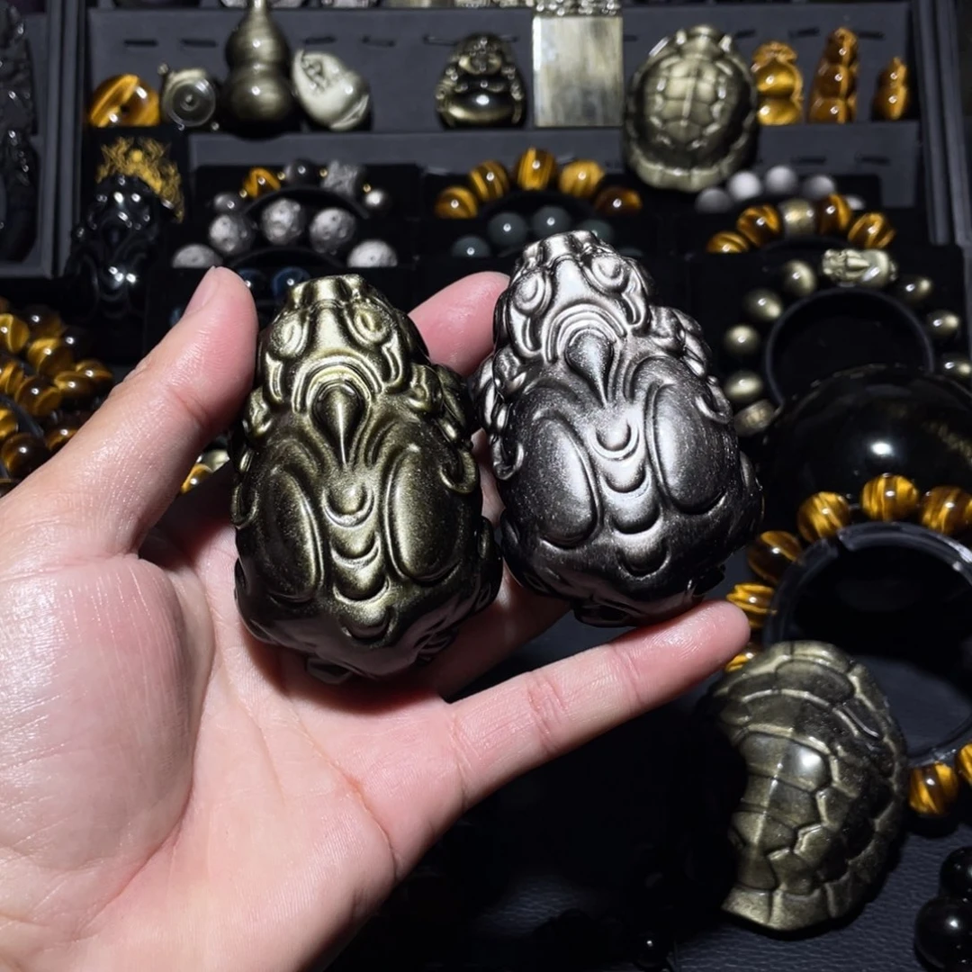 未镶嵌黑曜岩珠宝奇石竹**鞋