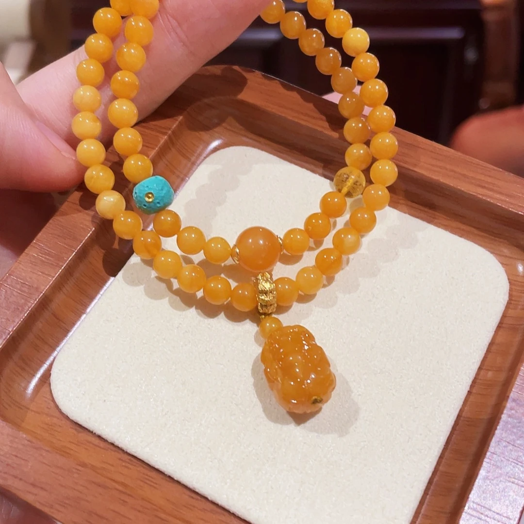 蜜蜡未镶嵌手串手串