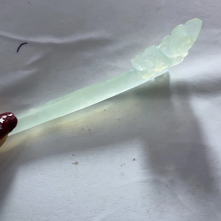 岫玉未镶嵌发簪发簪