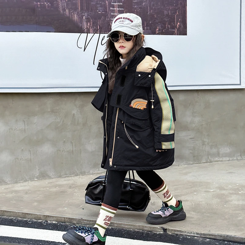 女童羽绒服2024新款